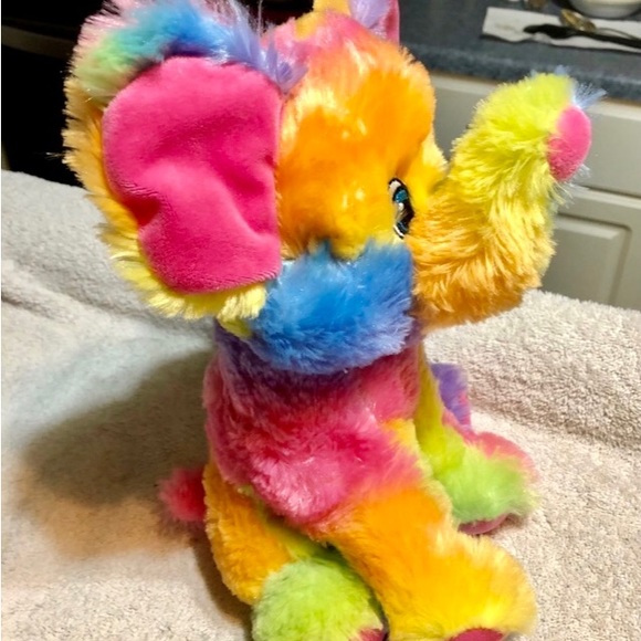 Multi Color Plush Baby Elephant - Picture 5 of 6